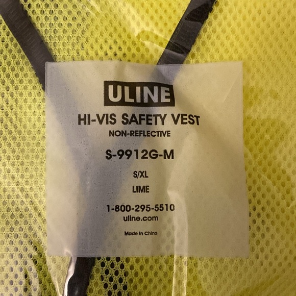 General Purpose Hi-Vis Safety Vest - Non-Reflective, Lime, S/XL - Picture 3 of 8